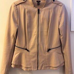 G.I.L.I. Tan Faux Leather Jacket